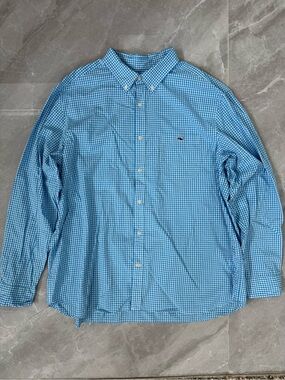 Men’s Vineyard Vines By Shep & Ian Gingham Button Down Shirt Big & Tall XXL